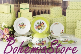 Столовый Сервиз на 6 персон 25 предметов Мэри-Энн (Mary-Anne) Спелые Яблоки Чехия